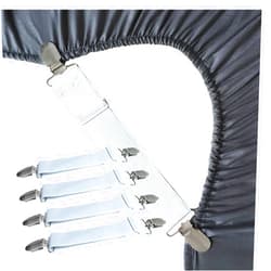 RayTour Sheet Straps Bed Sheet Keeper Holder for Corners Sheet Stays Suspender Clips Fitted Sheet Holder Clips Garters Fasteners Mattress Clamps