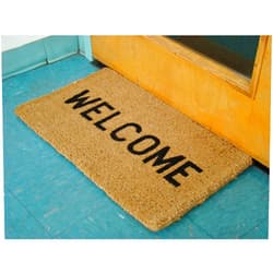 Kempf Welcome Natural Coco Coir Doormat, 16 by 27 by 1-Inch