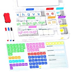 JoyCat 265 Phonics Magnetic Letter Tiles- Hooked on Phonics, ABC Reading Games Set with Word-Building Folder & Storage Case, Letter Sound Alphabet Letters, Preschool Pre k Classroom Materials