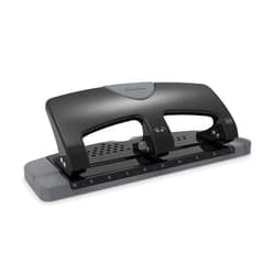Swingline 3 Hole Punch, 20 Sheet Capacity Three Hole Puncher 3 Ring, Paper Punch, SmartTouch Low Effort, Black & Silver (74133)