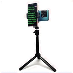 PaiPaiGo Teleprompter iPhone & Android, Double Phone Holder for Video Recording, Neewer Teleprompter Kit, The Collapsing Design Allows for Easy Storage and Transport