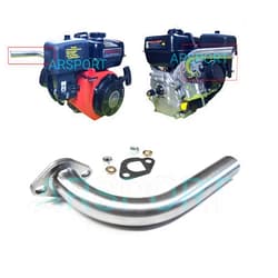 ARSPORT Exhaust Pipe Header For PREDATOR Max Performance 6.6 HP (224cc) OHV