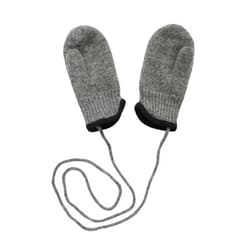 Tittimitti 100% Virgin Wool Baby Toddler Kids (6 Months - 7 Years) Thumbed Mittens with String. OEKO-TEX® Standard 100