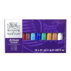 Winsor & Newton Artisan Water Mixable Oil Color Paint Set, 0.71-oz (21ml) Tubes, Set of 10