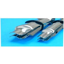 PME, Large and Small Sizes, Set of 2 Wavy Line Serrated Crimpers, Standard, Silver