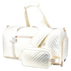 RHCPFOVR Weekend Bags for Women Travel - Duffel Bag with Cosmetics Bag,Overnight Bag for Women with Shoe Compartment,Carry On Gym Bag with Wet Pocket Business Trips Sports Hospital Bags