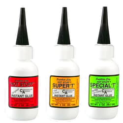 Satellite City CA Glue Set of 3 - (1) Original Thin, (1) Super T Medium, (1) Special T Thick - 2 oz Bottles