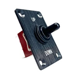 Marsrut 3 Way On/Off/On Toggle Tilt Switches 12V 15A for Marine Boat, Trim Switch Momentary Up Down 3 Position Control Waterproof Cap, Transfer Switch with Mounting Plate(1-3/4