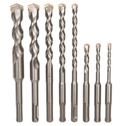 Sabre Tools 8-Piece SDS Plus Drill Bit Set, Carbide Tipped, Rotary Hammer Drill Bits for Brick, Stone, Concrete