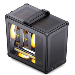 Jonsbo ​JONSBO C6 MAX Black Micro ATX PC Case,Matx Handled Mesh Chassis,1-Side Penetration, Simple Compact Desktop Computer case, ATX Power Bite (L220mm Max.),170mm CPU Cooler,Panels Tool-Free Open,Black