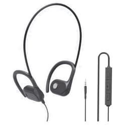GZCRDZ Open-Ear 3.5MM Wired Headset with Noise-Canceling Microphone, Lightweight Design, Stereo Gaming Headphones (Black)