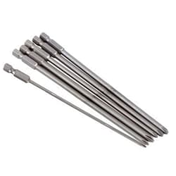 Yakamoz 6Pcs 1/4 Hex Shank Magnetic Cross Phillips Screw Head Screwdriver Bits Set Power Tools | 5.9-Inch Length