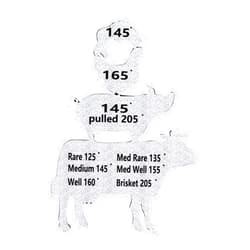 Jerliflyer Meat Temperature Magnet, Metal Cooking Temperature Guide, BBQ Smoking Meat Accessories Gift for Men & Husband for Grilling Parties