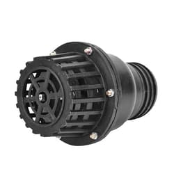 FTVOGUE Foot Valve Black PVC Low Pressure Flat Check Valve for Fluid Machine Shower Head 4 Sizes(3in)