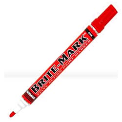 Dykem 84006 Brite Mark Permanent Marker, Red