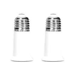 SumVibe E26 Socket Extender, E26 to E26 Lamp Socket, 5CM/1.97 Inch Socket Extension Adapter, 2-Pack