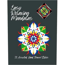 Julia M Knight Easy, Relaxing, Mandalas: Selection Edition of assorted, unique, hand-drawn styles