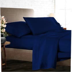 Dee's Collection Luxury 4 Piece Egyptian Cotton Sheets Queen Size - 800 Thread Count, 100% Cotton Sheets, 15