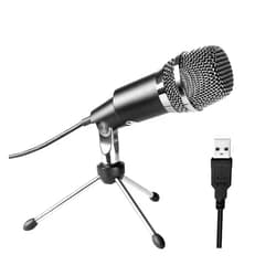 FIFINE USB Microphone, Plug and Play Home Studio USB Condenser Microphone for Skype, Recordings for YouTube, Google Voice Search, Games, for Windows and Mac-K668