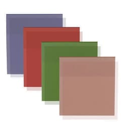 BEIDYLL Pastel Transparent Sticky Notes, Set of 4 Pads 3''x3” | Clear Sticky Tabs for Annotating, Planner, Bible Journaling | Office & School Supplies