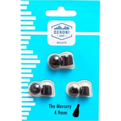 Dekoni Audio Mercury Bulletz Moldable Memory Foam Isolation Earphone Tips, Black, 4.9mm, 3 Pack (Medium)