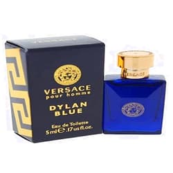 Versace Dylan Blue Mini Eau de Toilette Splash for Men, 0.17 Ounce