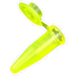Globe Scientific 111558Y Polypropylene Graduated Microcentrifuge Tube with Snap Cap, 1.5ml Capacity, Yellow (Pack of 1000)