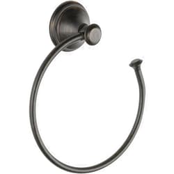 DELTA FAUCET 79746-RB Cassidy Towel Ring, 2.63 x 7 x 2.63 Inches, Venetian Bronze