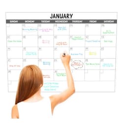 Lemome Home Large Dry Erase Calendar for Wall - Undated 1 Month Big Wall Calendar, 40