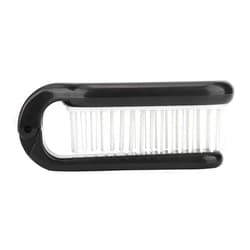 Antilog Pocket Folding Hair Brush Comb, Collapsible Travel Essentials Scalp Massage Comb Hair Styling Tool Accessory for Home Beauty Salon(Black)