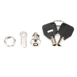 KHJK 1 PC Cabinet Door Quarter Turn Security Tubular Cam Lock Keys