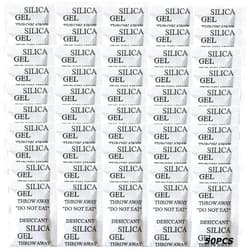 SmaringRobot Silica Gel Packets, 50PCS 5 Gram Premium Moisture Absorbers, Desiccant Packs for Storage, Transparent Rechargeable Oxygen Humidity Absorber Bags for Spices, Jewelry, Clothes, Shoes, Boxes, Electronics