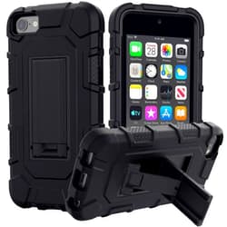 ZoneFoker iPod Touch 7th / 6th / 5th Generation Case Heavy Duty Shockproof Rugged Cover for Apple iPod Touch 7/6/5 Generation Case Black