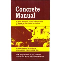 U.S.D.I.,U.S. Department of the Interior Concrete Manual