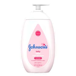 Johnson & Johnson Johnsons Baby Lotion 16.9 Ounce Pump (500ml) (3 Pack) (Packaging may vary)