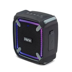 iHome Waterproof Bluetooth Speaker with Color Changing Lights, iP67 Certified Portable Speaker Ideal for The Pool, Beach, Hiking, Kayaking (IBT371BGC)
