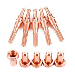 Oumefar 5pcs Plasma Electrode and 5pcs Plasma Cutting Nozzle Tips Plasma Cutter Consumables for Thermal Dynamics SL60/100 Plasma Torch