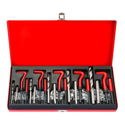 Weyleity 131-Piece Metric Helicoil Thread Repair Kit | 131pc Thread Repair Kit HSS Drill Helicoil Repair Kit Metric M5 M6 M8 M10 M12 HSS Drill Thread Insert Repair Tool
