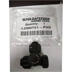 Pulsafeeder Bleed Valve Assembly Part L3300T01-PVD. 3/8-Inch OD Connection. PVD/TFE Material.