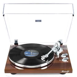 Retrolife Turntables Belt-Drive Record Player with Wireless Output Connectivity, Vinyl Player Support 33&45 RPM Speed Phono Line USB Digital to PC Recording with Advanced Magnetic Cartridge&Counterweight