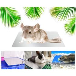 Comtim Pet Cooling Mat for Rabbit Hamsters, Self Cooling Mat Pad for Hamster Guinea Pig Chinchilla Kitten Cat and Other Small Animals, Pet Cool Plate Ice Bed - Perfect for Hot Summer Weather, S