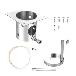AOREWTGGH Fire Burn Pot and Hot Rod Ignitor Replacement Parts for Traeger,Pit Boss Pellet Grill Burner, Fire Burn Pot Kit for Z Grills, Stainless Steel Pit Boss Fire Burn Pot, Fire Burn Pot with Screws and Fuse