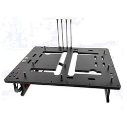EDIY Open Air ATX PC Frame HTPC Water Cooling Test Bench Aluminum Case Bare Overclocking DIY Computer Support Graphics Card, Black