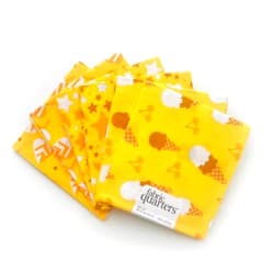 Generic Paintbrush Studio 6 Fat Quarters - 3 Prints x 2 of Each Yellow Ice Cream 100% Cotton Fabri-Quilt