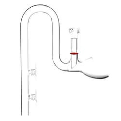 JARDLI Glass Lily Pipe Outflow with Surface Skimmer for Planted Tank Aquarium (17mm for 16/22mm (5/8'' i.d.) tubing)