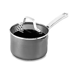 Calphalon Classic Nonstick Sauce Pan with Cover, 1.5 quart, Grey Sauce Pan Gray 1.5 quart