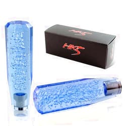 HK5 Universal JDM VIP 150mm Manual MT Transparent Octagon Crystal Bubble Shift Knob 1 Pack (Blue)