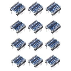 Coliao 12pcs 4 Channels IIC I2C Logic Level Converter Bi-Directional 3.3V-5V Shifter Module Pre-soldered for Raspberry Pi and Other Microcontrollers
