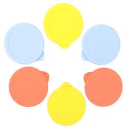 Purekra 100mm Silicone Lids for Weck Jars，6 Pack Reusable Silicone Covers Replacement Lids for Weck Jars, Microwave & Dishwasher Safe, Fits Models 738, 739, 740, 741, 742, 743, 744, 745, 748, 974