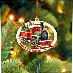 BEETHIS Christmas Train Ornament 2025, Train Ornaments for Christmas Tree, Traditional Trains Wooden Hanging Ornament, Vehicle Themed Xmas Decor, Keepsake Gifts for Trains Lovers, Railroaders, Kids, Toddlers